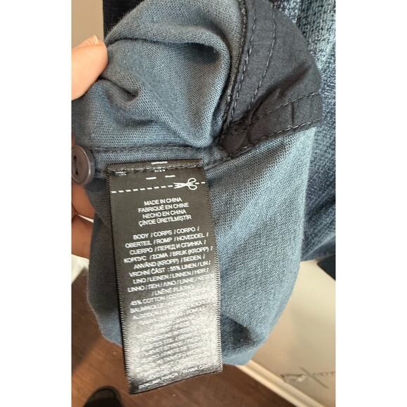 NWT RRL BY RALPH LAUREN Plaid-Print Jersey Popover Workshirt Navy/Blue Medium - Picture 12 of 13